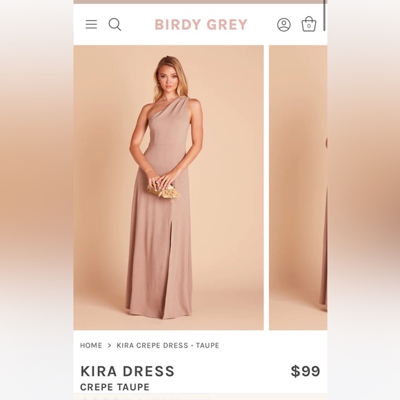 Birdy Grey Taupe Bridesmaids Dress - Kira - Picture 1 of 2